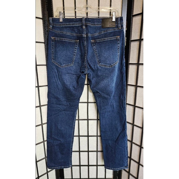 LIVERPOOL Mens Jeans Size 32x30 Dark Blue Slim Straight Five Pocket Classic - Picture 4 of 6